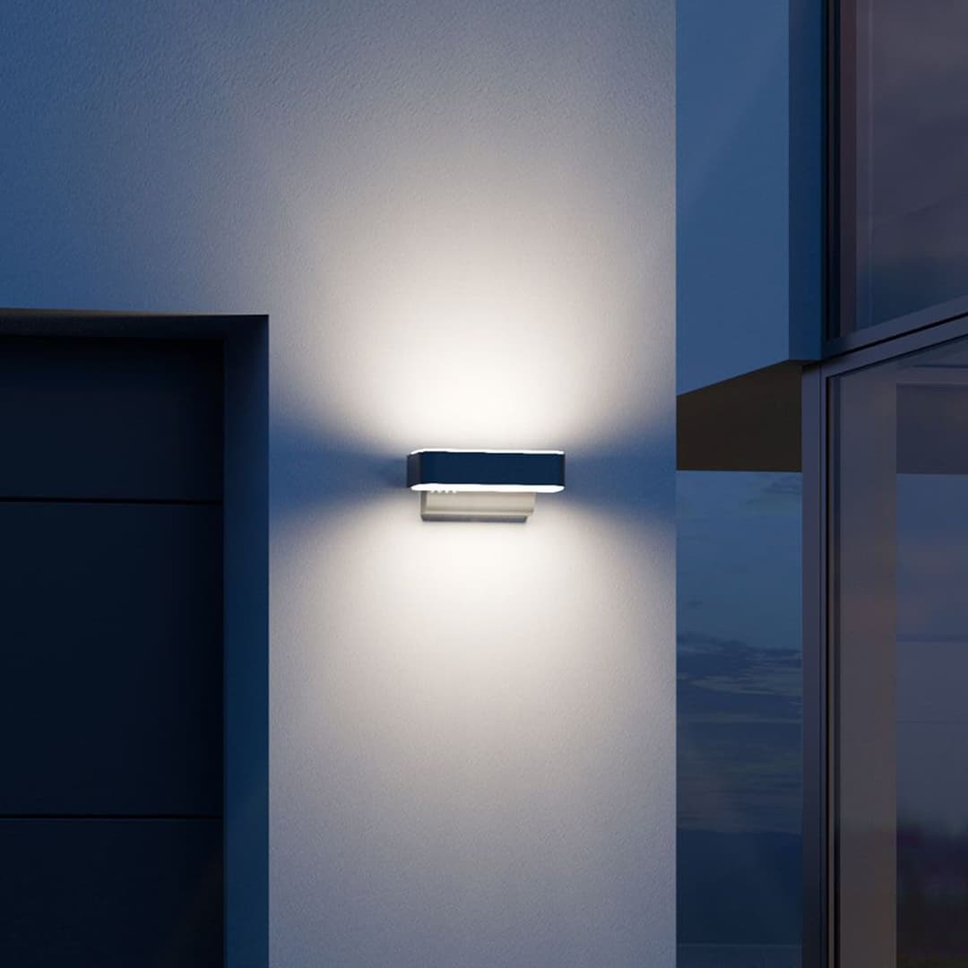 L 810 SC Smart Sensor-Wandleuchte anthrazit - STEINEL - Metall - Mehrflammig