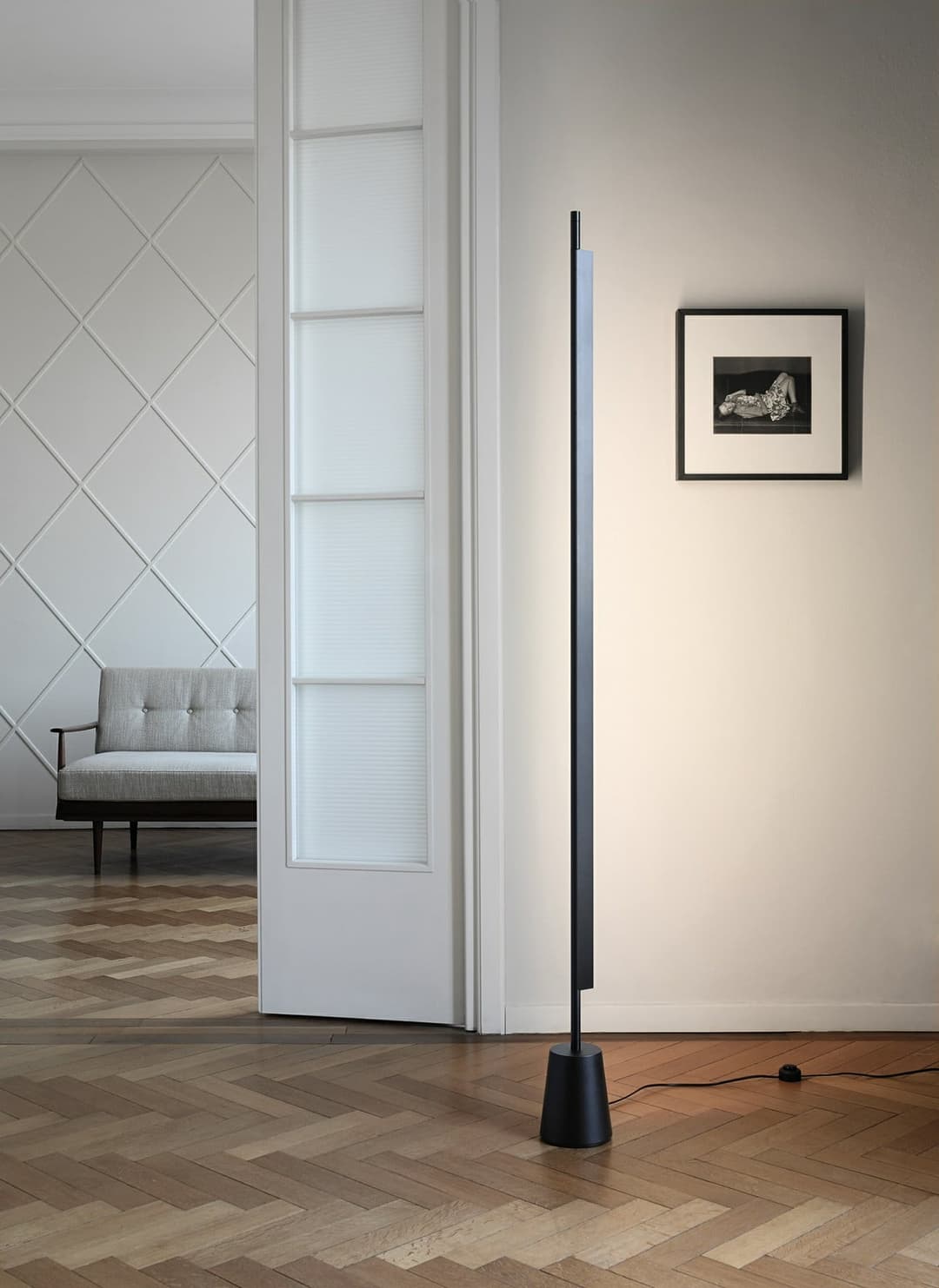 Compendium Stehleuchte Black - Luceplan - Wohnzimmer - Aluminium