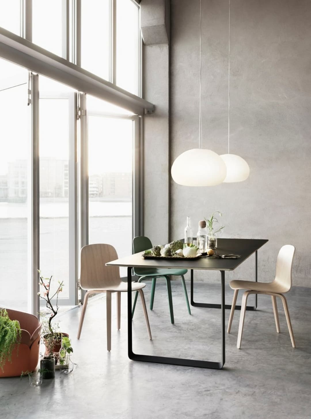 Fluid Pendelleuchte, Ø42 cm, weiß - Muuto - Esszimmer - Glas