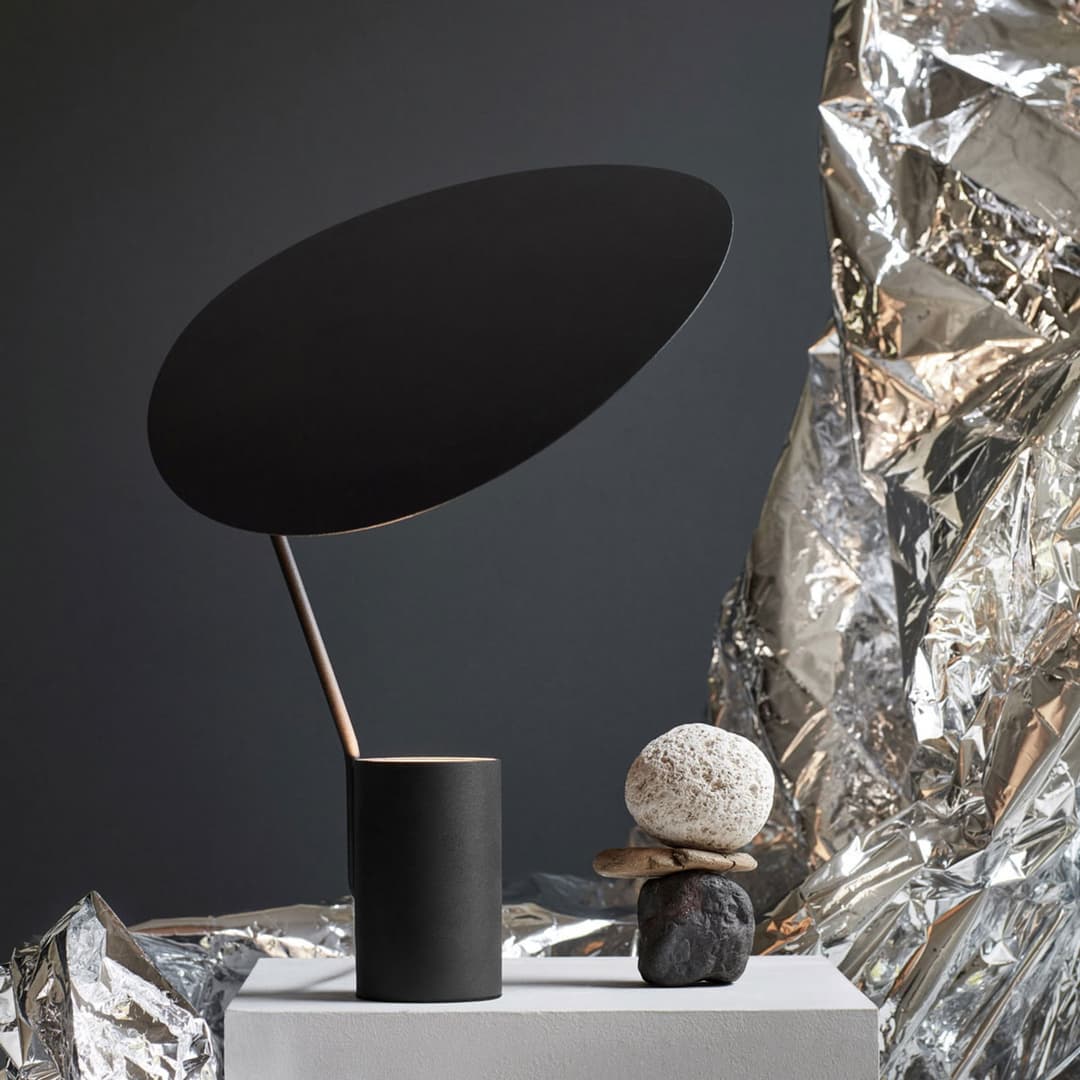 Ombre Tischleuchte Schwarz - Northern - Wohnzimmer - Design - Metall - Einflammig