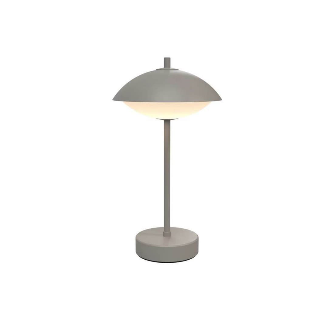 Clam Portable Tischleuchte Nine Grey - Fritz Hansen - Wohnzimmer - Metall