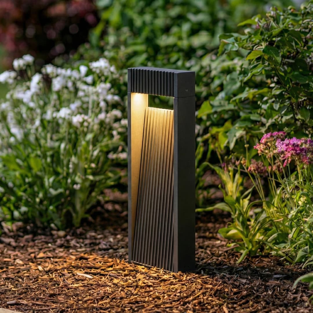 Tavion LED-Sockelleuchte, anthrazit, IP65, 40 cm - Lucande - Terrasse - Modern - Aluminium - Einflammig