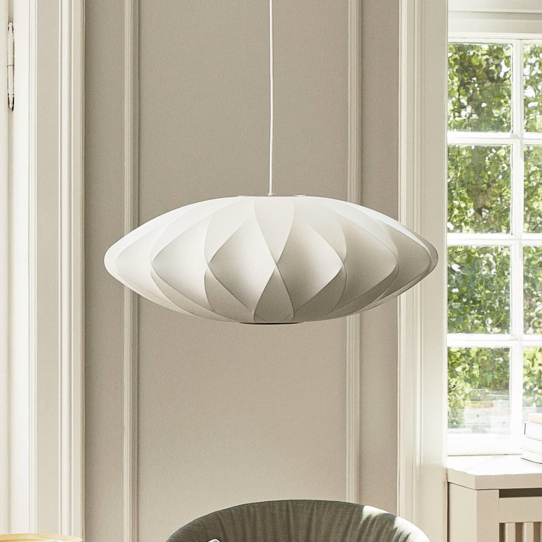 Nelson Saucer Crisscross Bubble Hängelampe, Ø 44,5 cm - HAY Nelson Saucer Bubble Crisscros - Wohnzimmer - Design - Kunststoff - Einflammig