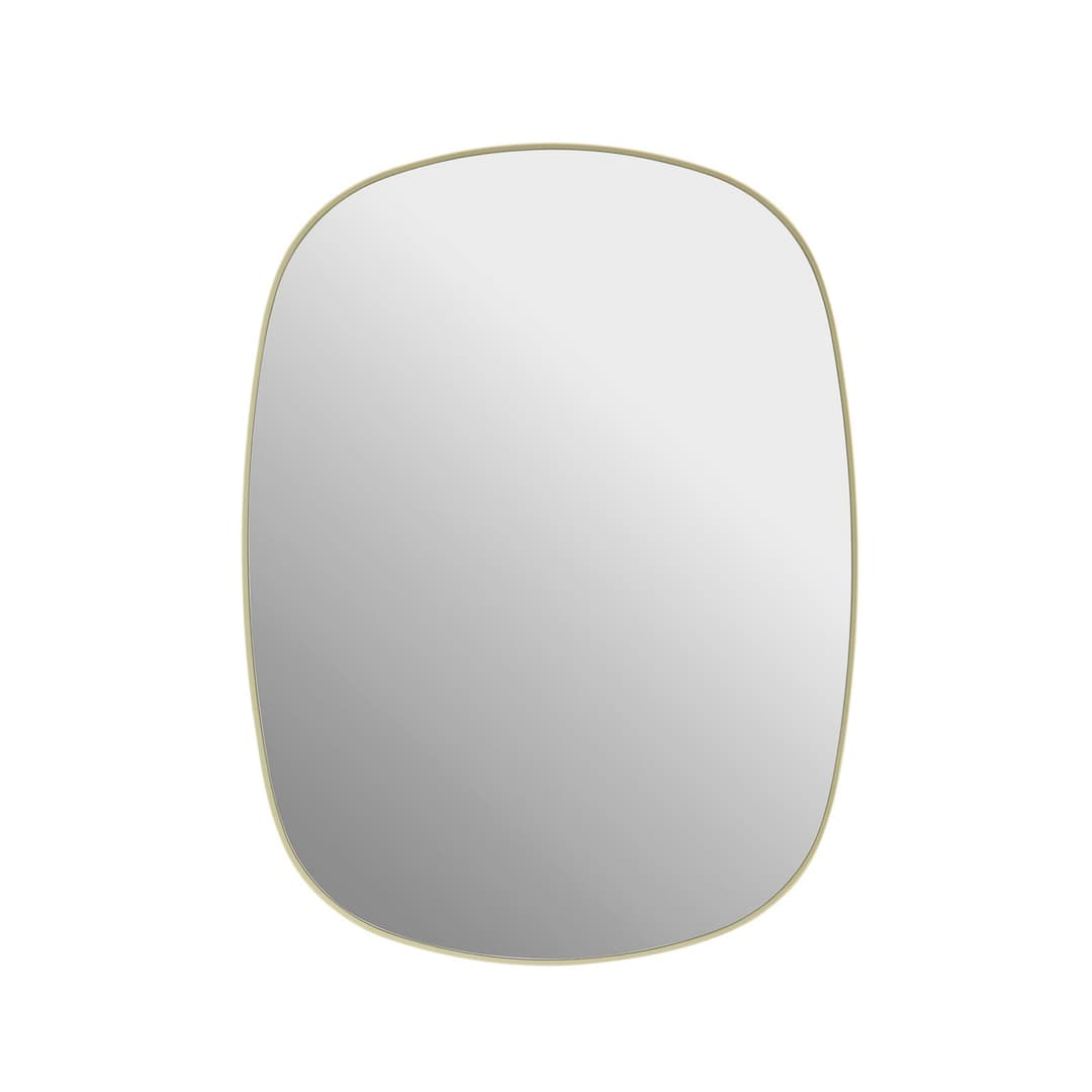Framed Mirror Wandspiegel gelb 59 x 44 cm Stahl - Muuto - Badezimmer - Modern - Glas - Rund