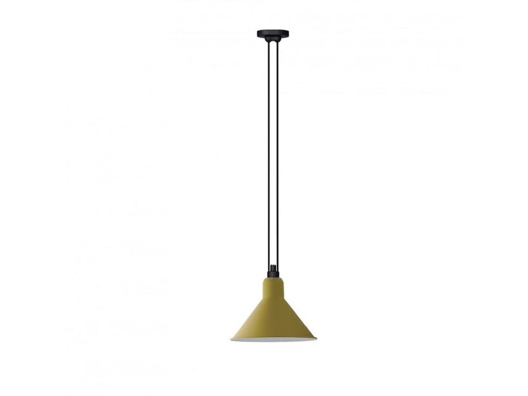 Lampe Gras 322 XL Pendelleuchte, konisch, gelb – DCW - Wohnzimmer - Metall