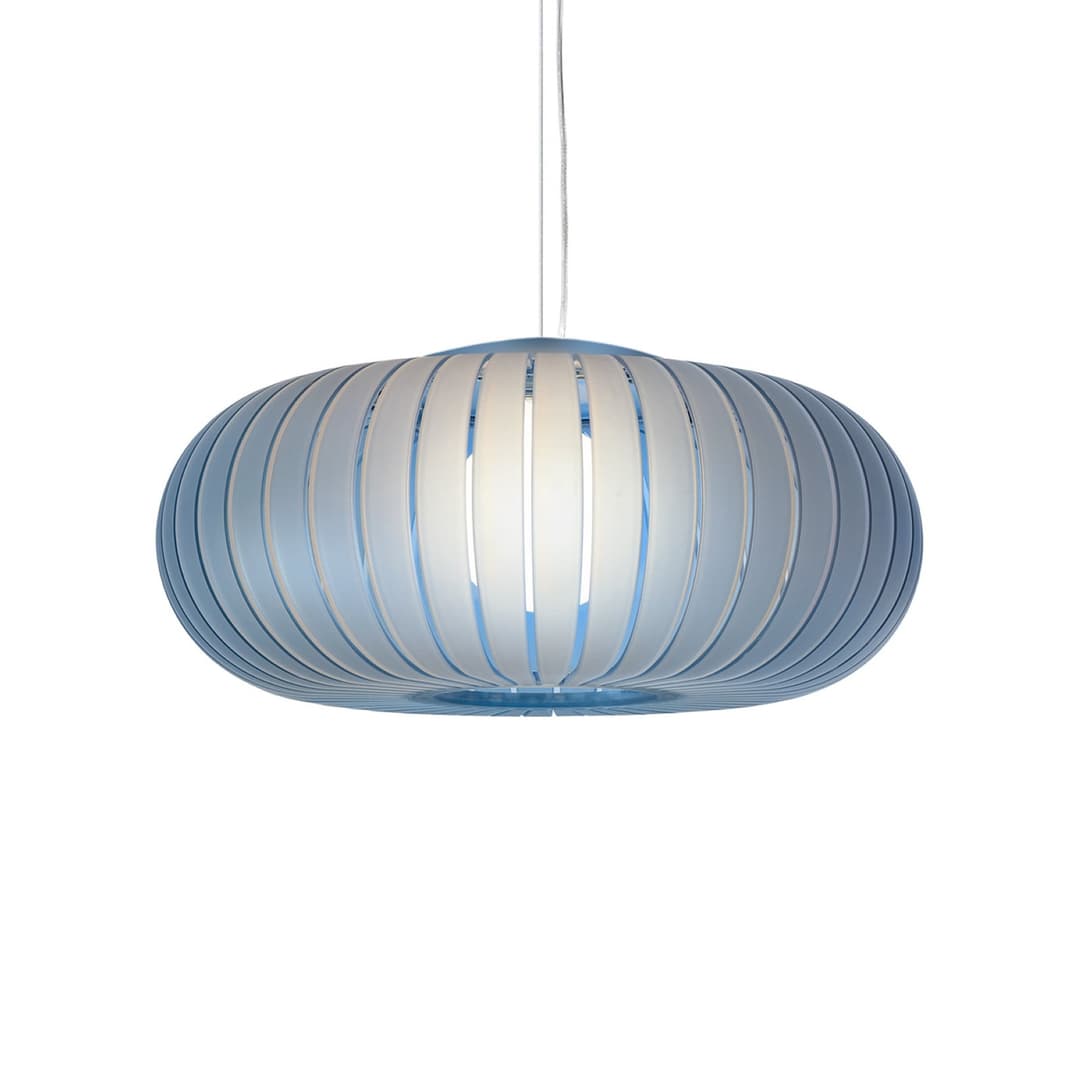 Hängeleuchte Teresa Frozen, himmelblau, Ø 50 cm, E27 - Kartell - Wohnzimmer - Design - Kunststoff - Einflammig