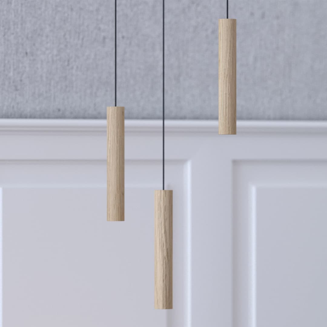 Chimes Tall Oak - UMAGE - Wohnzimmer - Skandinavisch - Holz - Einflammig