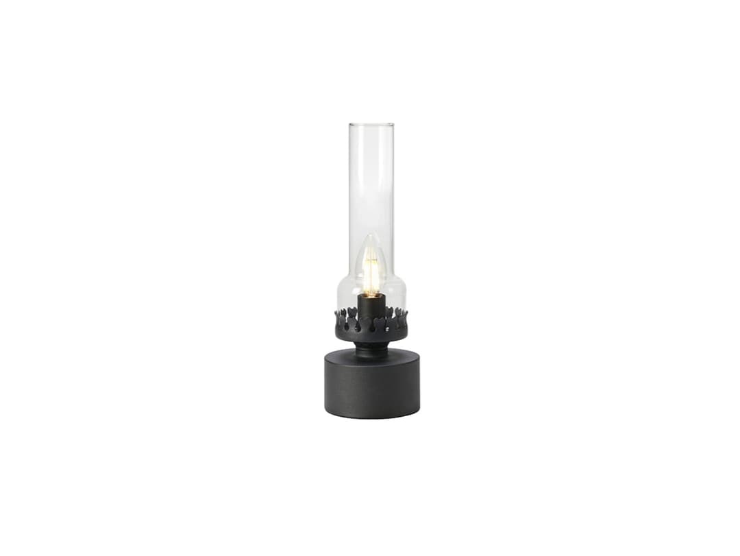Kandella 1 Tischleuchte Sandy Black/Clear - Markslöjd - Wohnzimmer - Glas