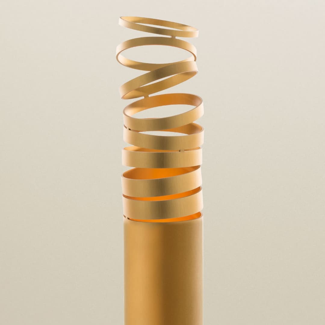 Decomposé Light F LED Stehleuchte Gold - Artemide - Wohnzimmer - Design - Metall