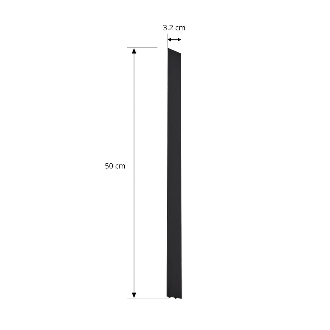 Linaro Cover 50 cm Schwarz - Lindby - Kunststoff