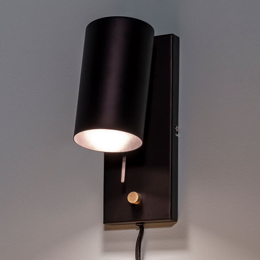 Carrie Wandleuchte Black - Markslöjd - Wohnzimmer - Modern - Metall - Einflammig