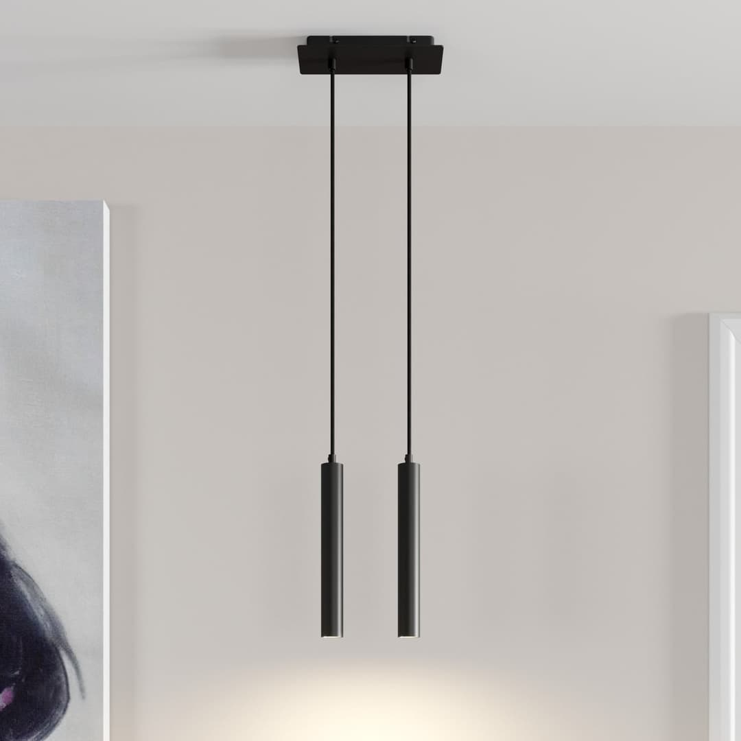 Franka 2 Pendelleuchte Black - Arcchio - Wohnzimmer - Modern - Metall - Mehrflammig