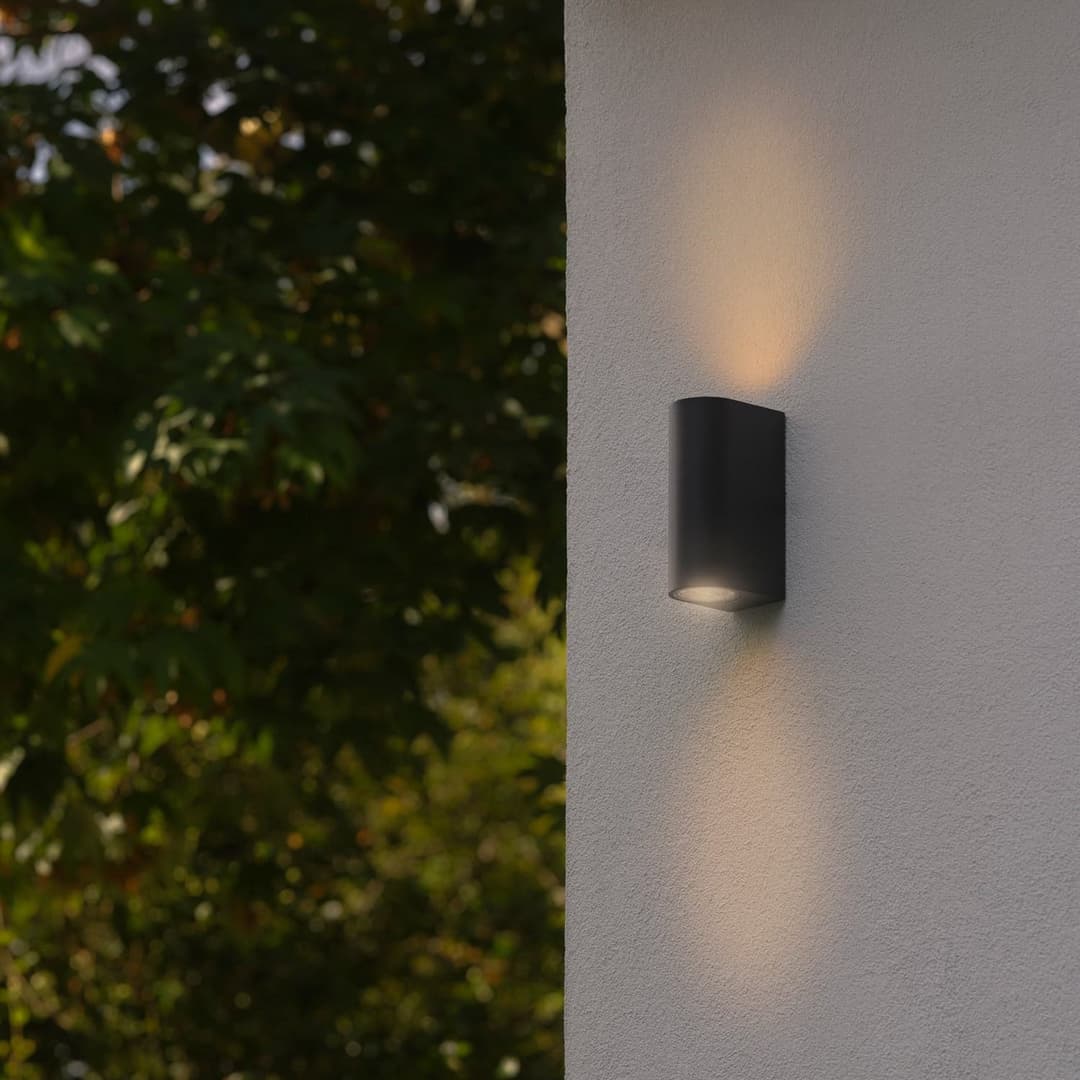 Dion Double Außenwandleuchte, IP44, Schwarz - Nordlux - Modern - Aluminium - Mehrflammig