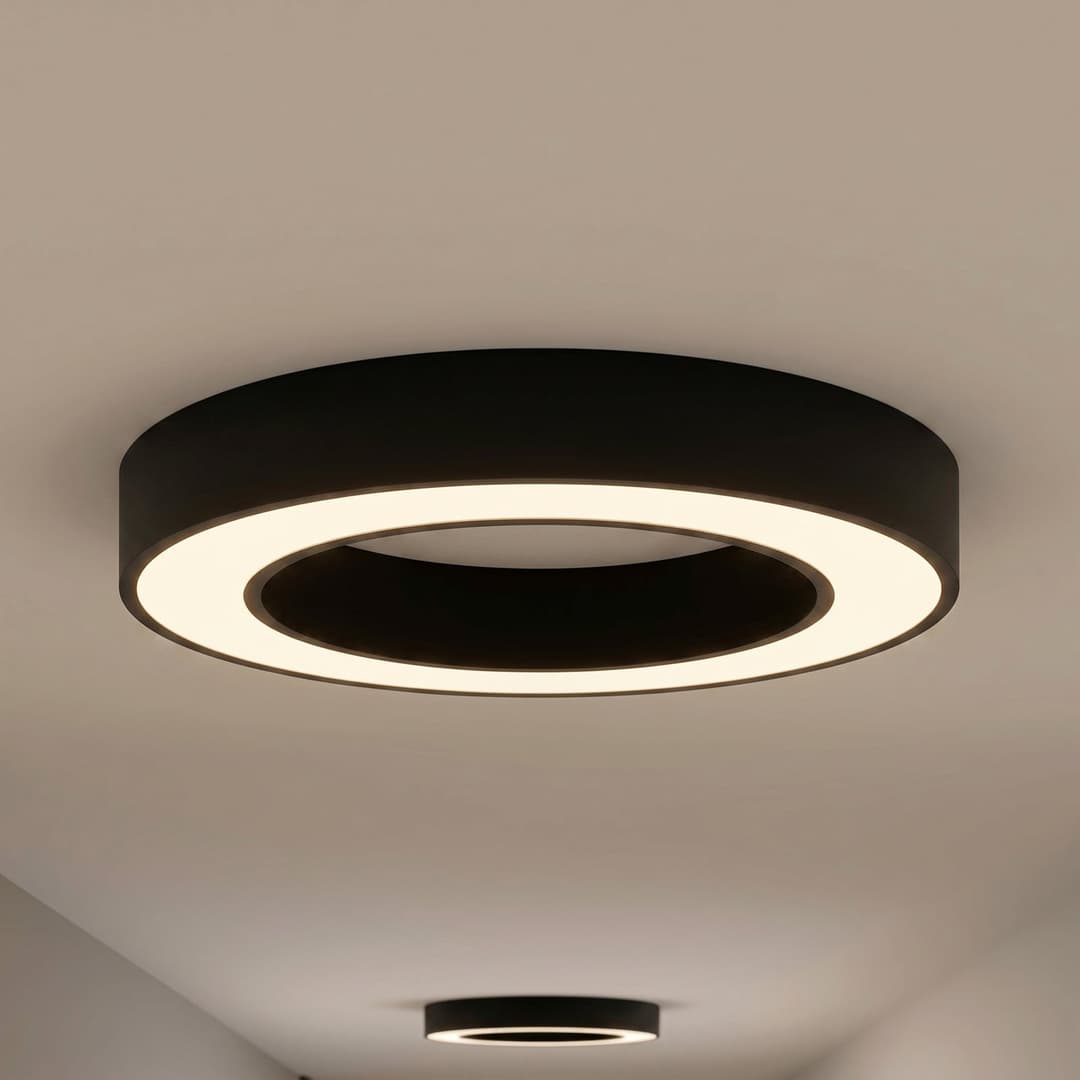 Sharelyn LED-Deckenleuchte, schwarz, Ø 60 cm, dimmbar, CCT - Arcchio - Küche - Modern - Aluminium - Rund