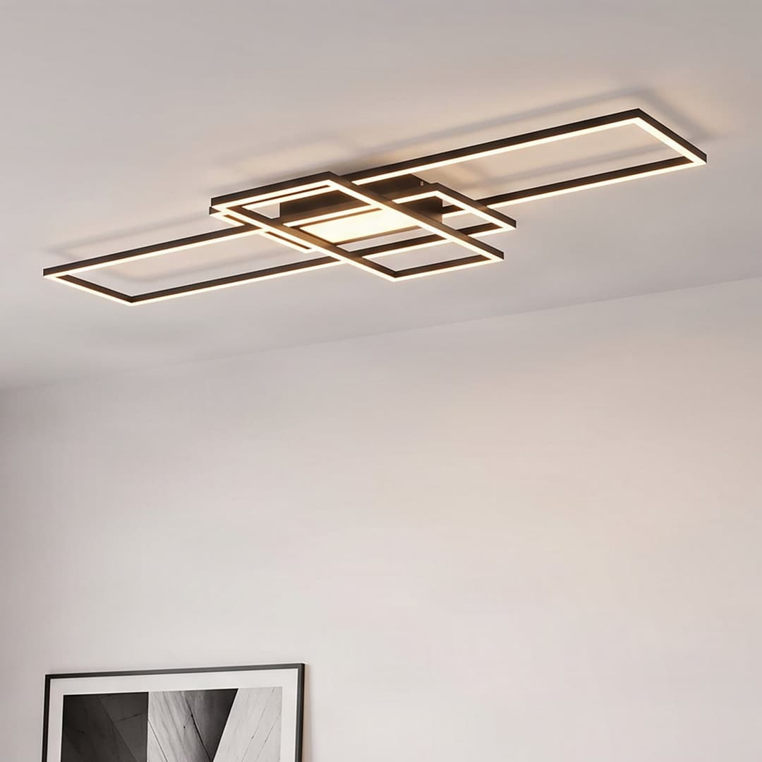 Ismera 3 Deckenleuchte Anthracite - Lindby - Wohnzimmer - Modern - Metall - Mehrflammig