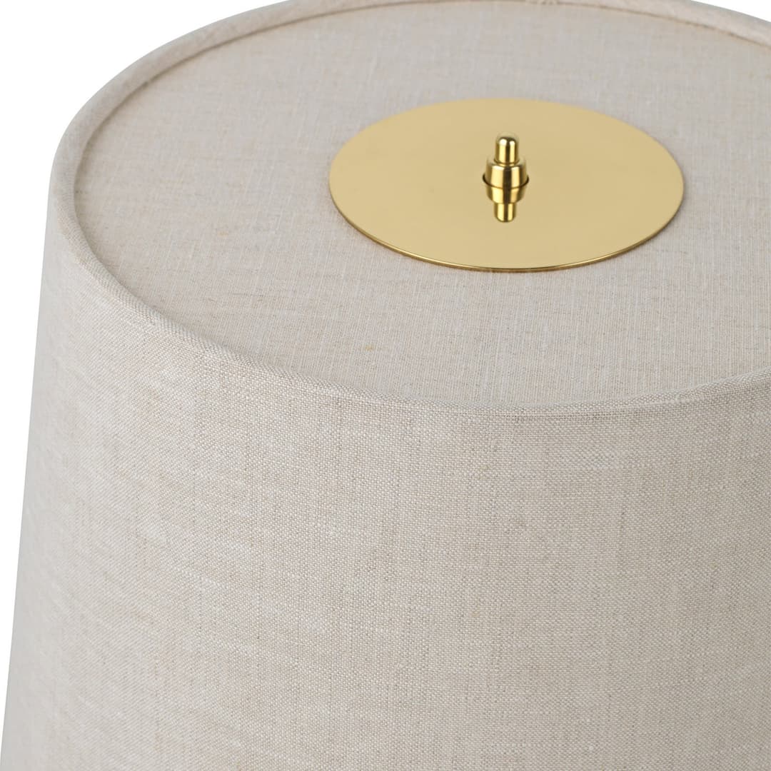 9205 Tischleuchte Canvas - GUBI - Wohnzimmer - Design - Messing - Rund
