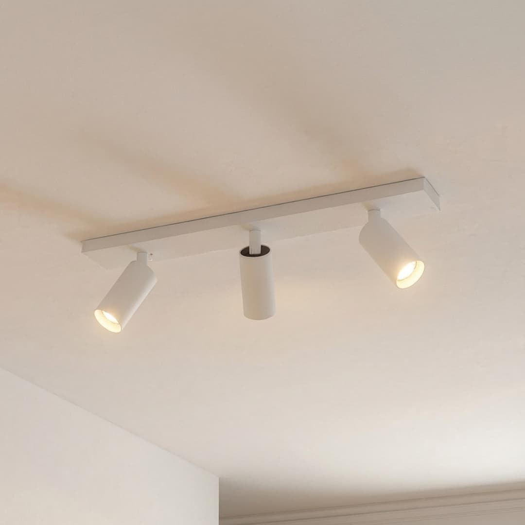 Brinja Slim Deckenstrahler, dreiflammig, weiß, GU10 MR11 - Arcchio - Flurbereich - Modern - Aluminium - Mehrflammig