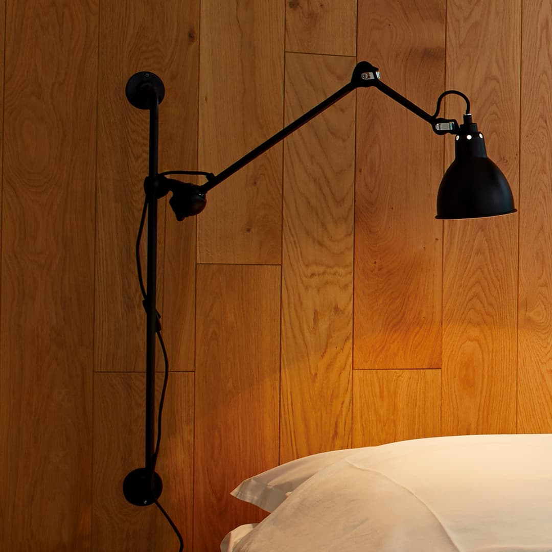 Lampe Gras 210 Wandleuchte, schwarz/kupfer - DCW - Wohnzimmer - Design - Metall - Einflammig