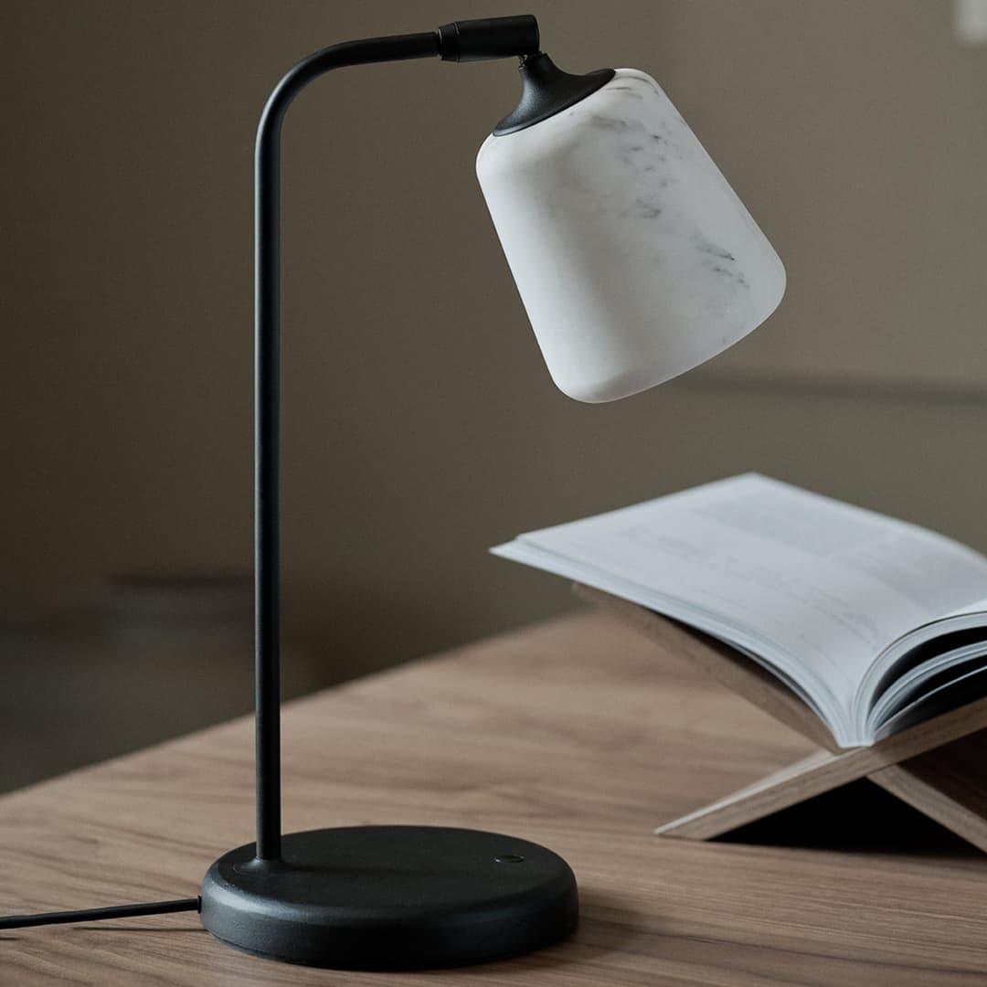 Material Tischleuchte The Black Sheep - New Works Material New Edition - Wohnzimmer - Design - Metall - Einflammig