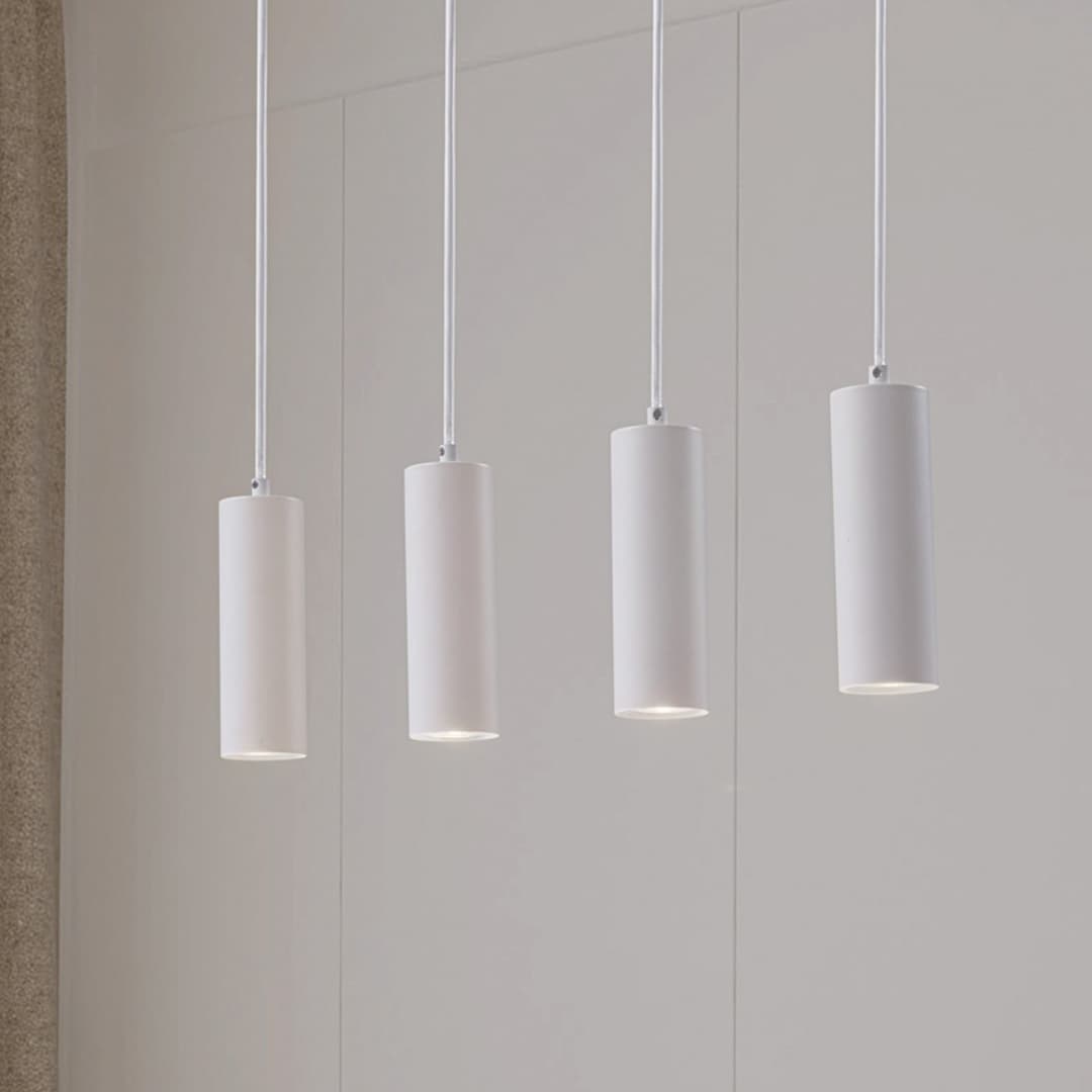 Joffrey 4 Pendelleuchte White - Lindby - Wohnzimmer - Modern - Metall - Mehrflammig
