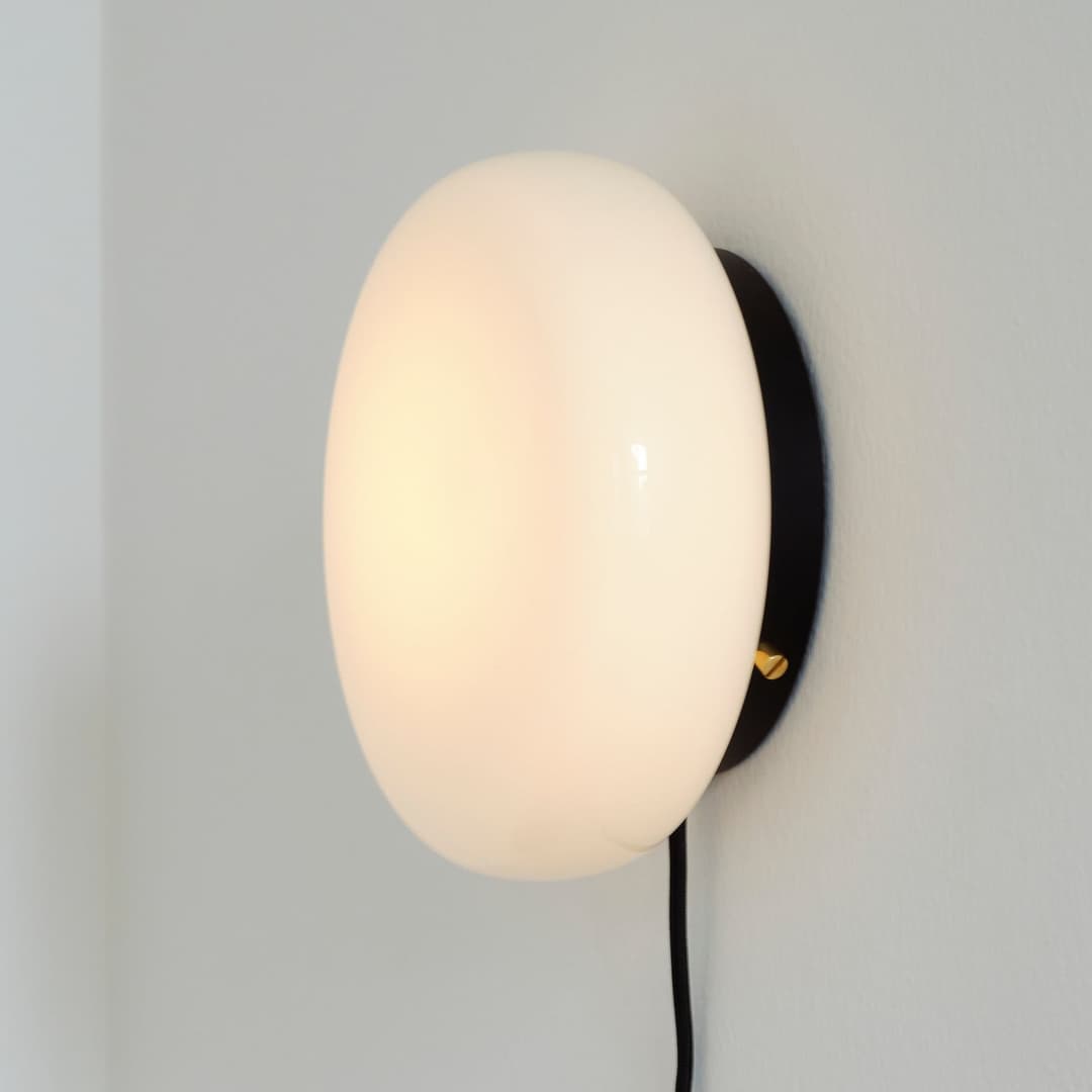 OPA Wandleuchte Opalglas, G9, Kabel/Stecker/Schalter - Gejst - Wohnzimmer - Einflammig