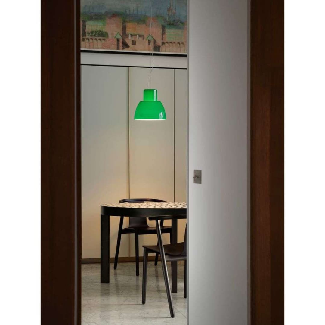 Lorosae Pendelleuchte Ø30 Rosemary Green - Nemo Lighting - Wohnzimmer - Glas