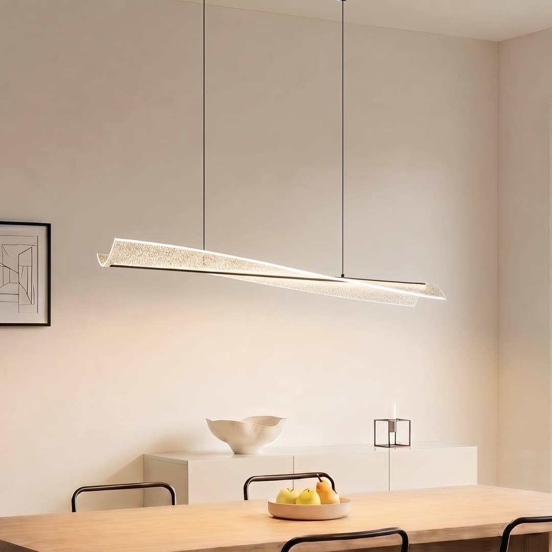 Vellia LED-Hängeleuchte 112 cm CCT schwarz - Lucande - Wohnzimmer - Modern - Metall - Einflammig