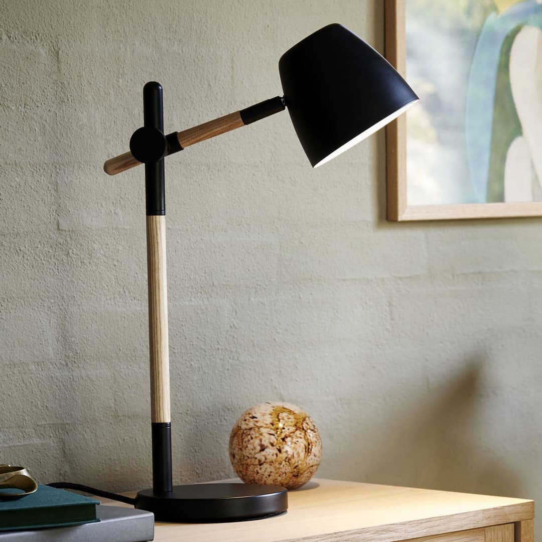 Theo Tischleuchte Black - Nordlux - Arbeitszimmer / Büro - Modern - Metall - Einflammig