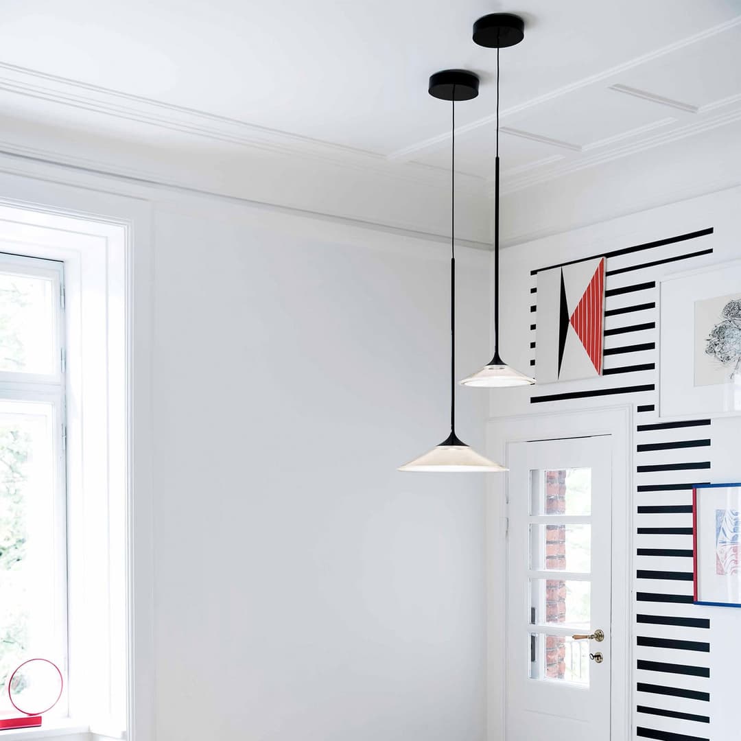 Orsa LED 35 Pendelleuchte Black - Artemide Orsa 35 - Wohnzimmer - Modern - Kunststoff - Einflammig