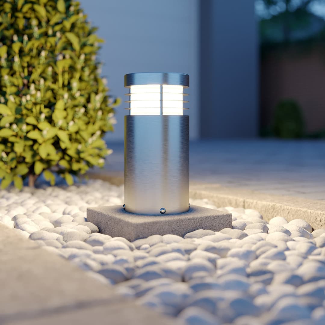 Caramia Außen Gartenleuchte Steel - Arcchio - Terrasse - Modern - Metall - Einflammig