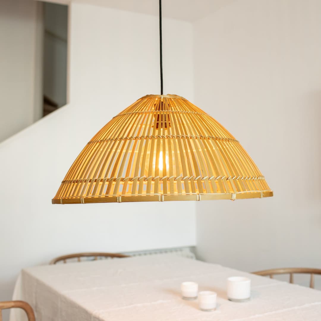 Capello Pendelleuchte Natural - Markslöjd - Wohnzimmer - Skandinavisch - Bambus - Einflammig