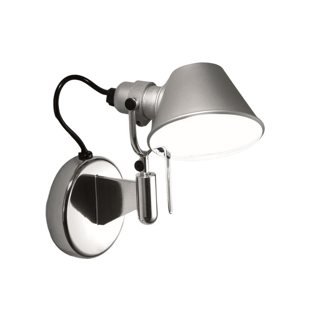 Tolomeo Micro Faretto LED-Wandlampe, grau, 3000K - Artemide - Wohnzimmer - Design - Metall - Einflammig