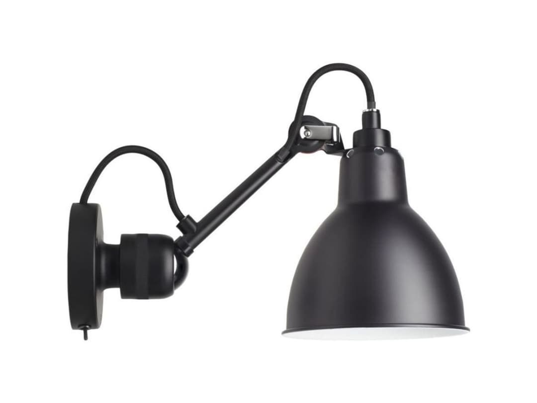 Lampe Gras 304SW Wandleuchte, schwarz – DCW - Wohnzimmer - Design - Metall