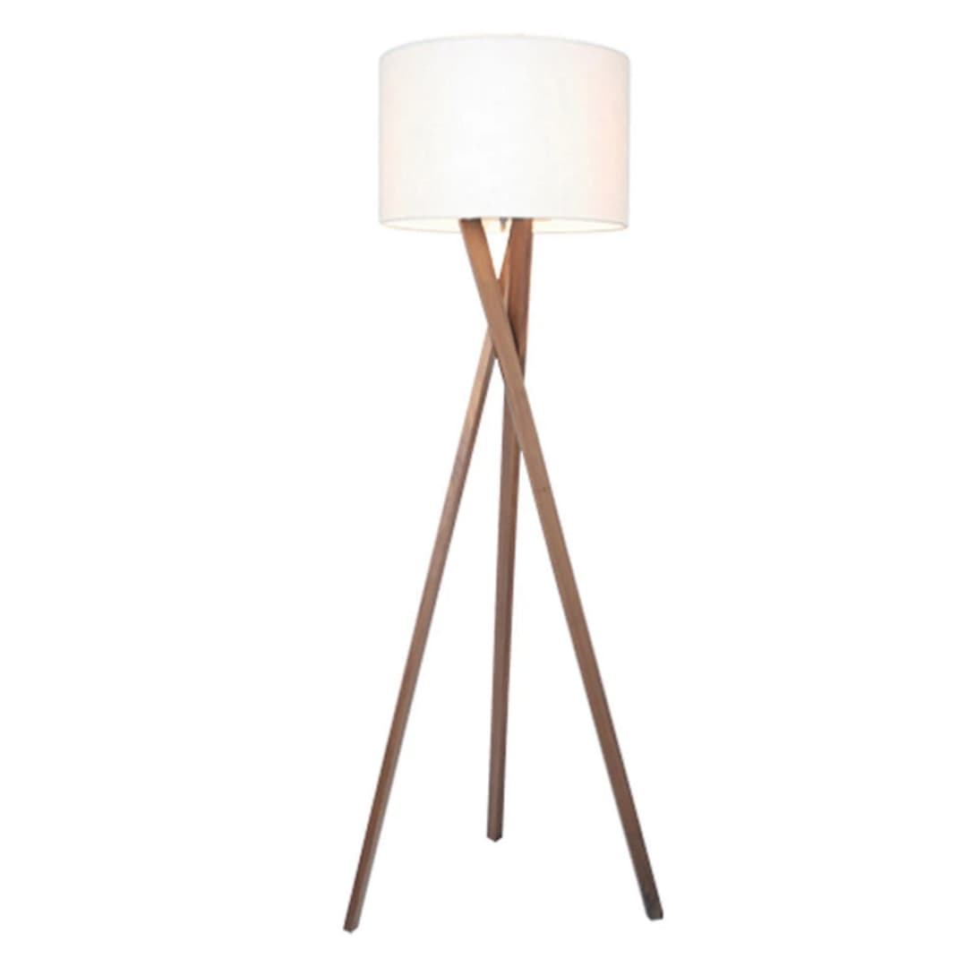 Vega Stehleuchte Walnuss/Weiß - By Rydéns - Wohnzimmer - Holz