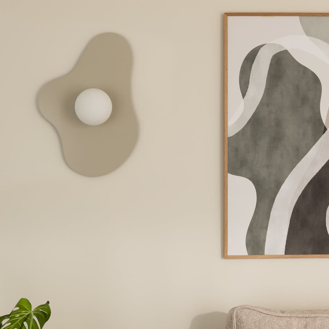 Illusion Wandleuchte beige Glas 60 cm - Globen Lighting - Wohnzimmer - Modern - Einflammig