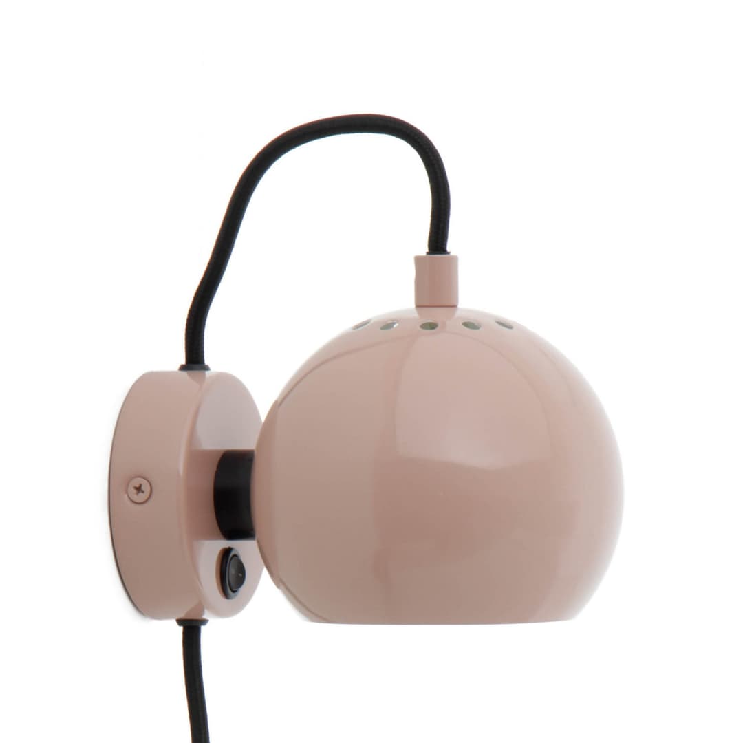 Ball Wandleuchte Glossy Nude - Frandsen Ball Magnet - Wohnzimmer - Design - Metall - Einflammig