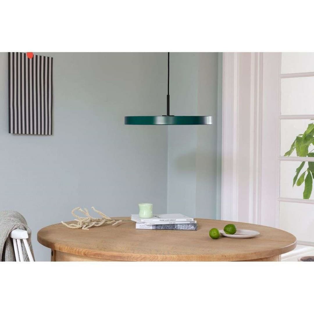 Asteria Pendelleuchte Mini Forest Green/Black Top - UMAGE - Wohnzimmer - Metall