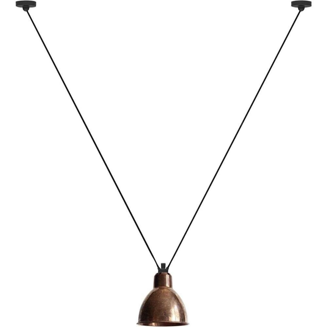 Lampe Gras 323 L Pendelleuchte, rund, rohkupfer – DCW - Wohnzimmer