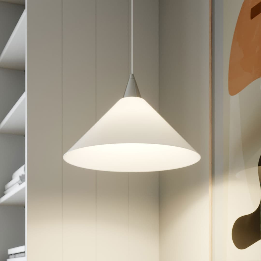 Petra Pendelleuchte White - Lindby - Küche - Modern - Glas - Einflammig