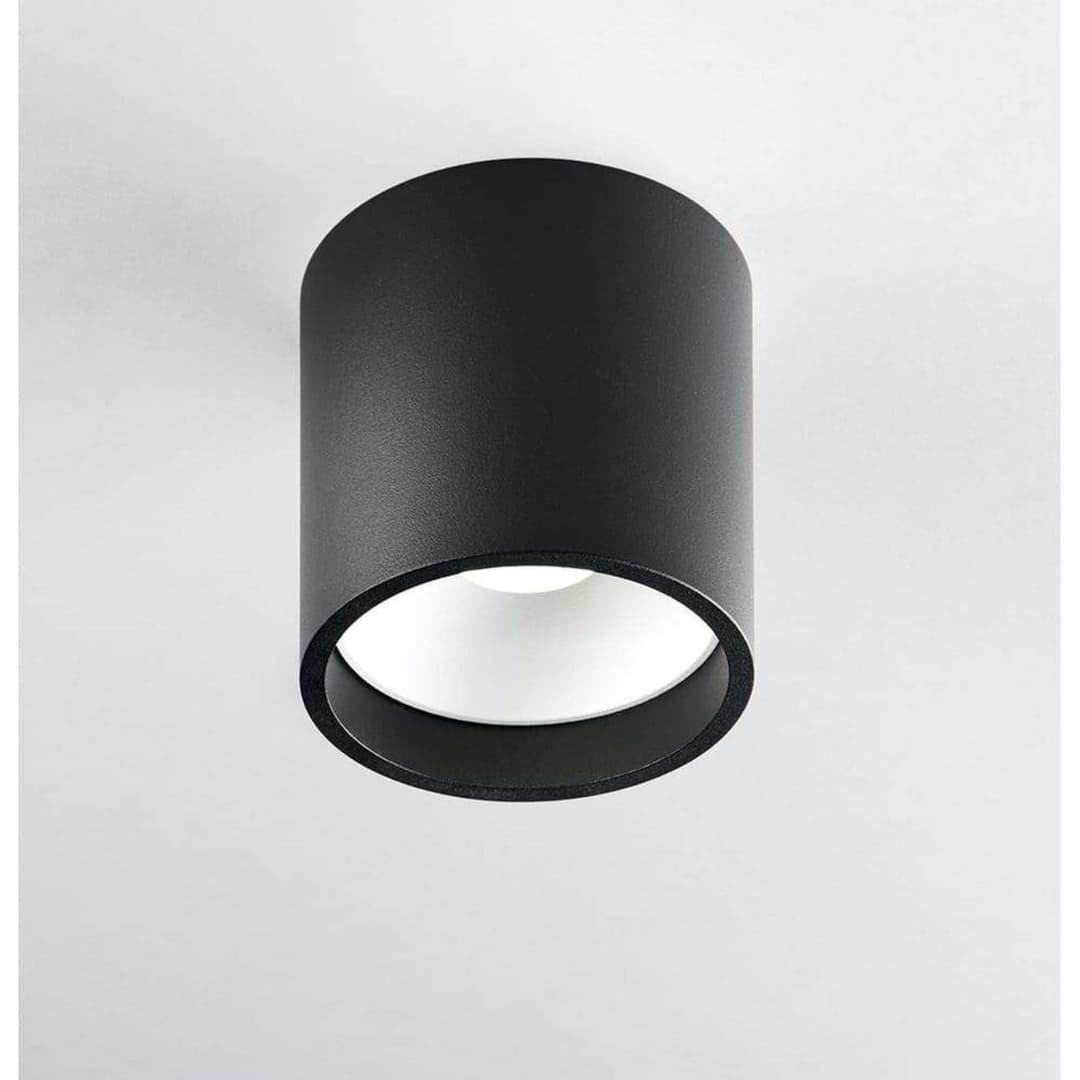 Solo 2 Round Deckenlampe, schwarz/weiß, dim. - LIGHT-POINT - Küche - Aluminium