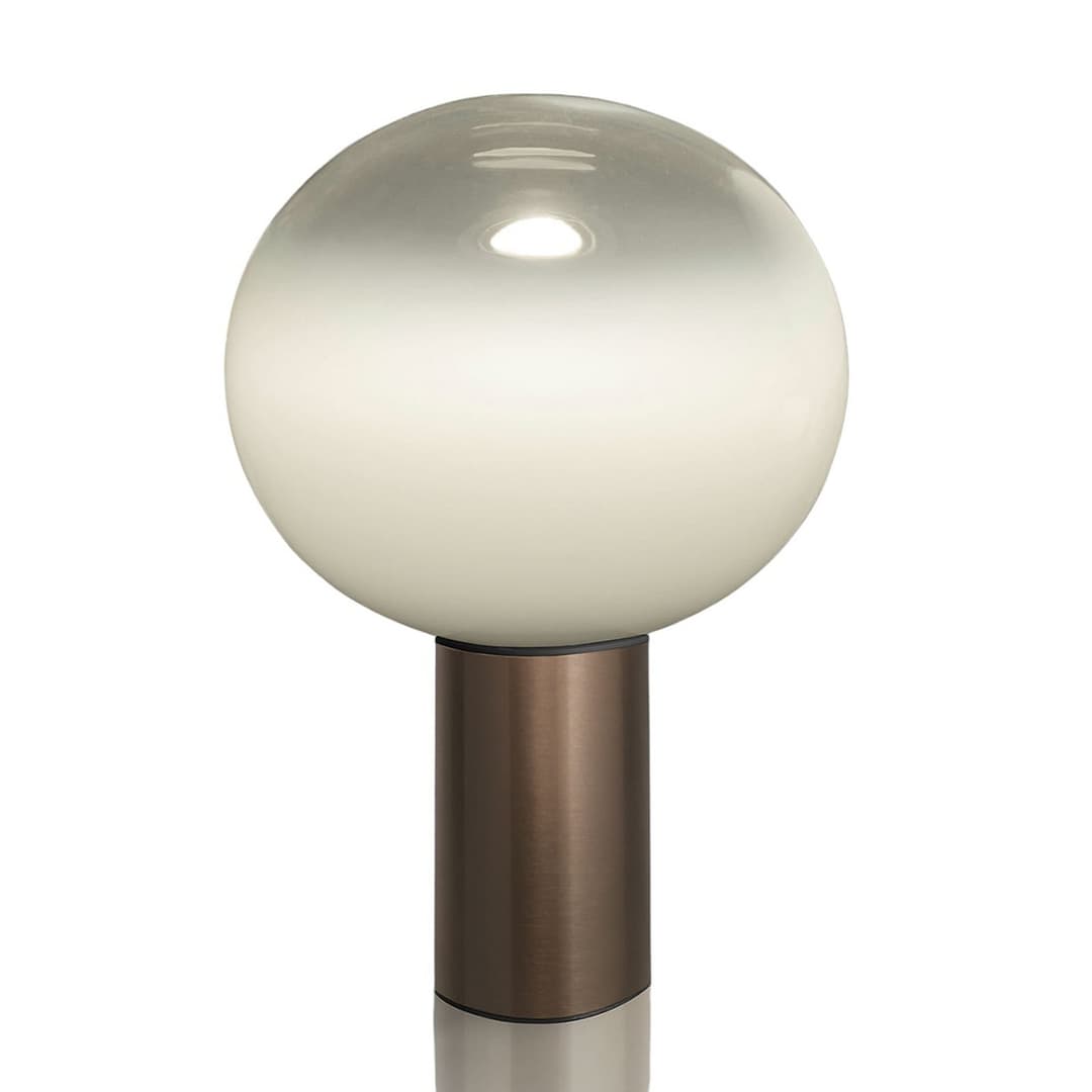 Laguna 26 Tischleuchte Bronze - Artemide - Wohnzimmer - Design - Glas - Mit Schirm
