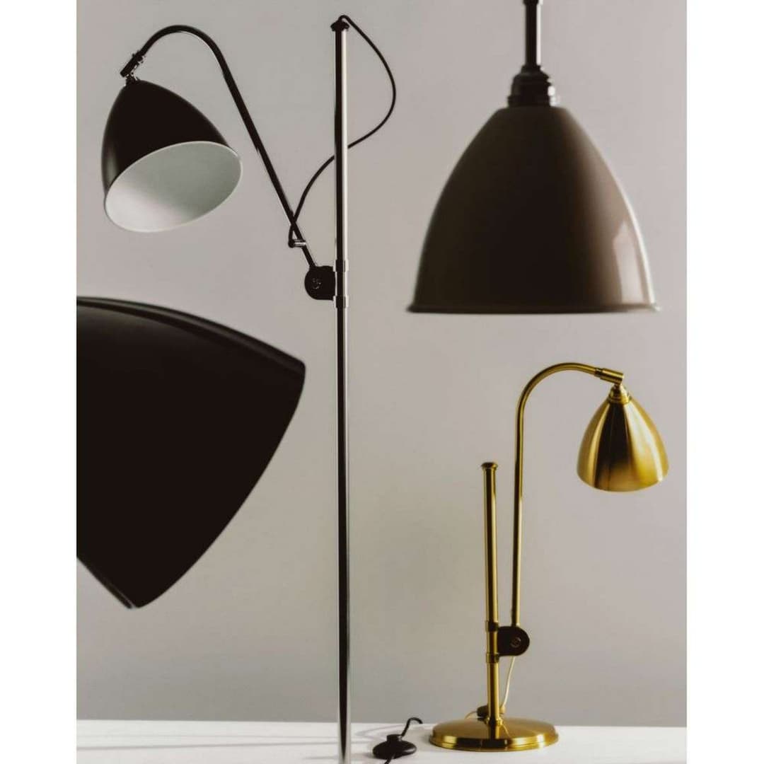 Bestlite BL3 Stehlampe, Ø 21 cm, schwarz/metall - GUBI - Wohnzimmer