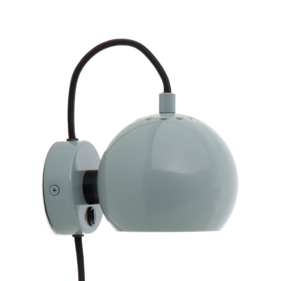 Ball Wandleuchte Glossy Mint - Frandsen Ball Magnet - Wohnzimmer - Design - Metall - Einflammig