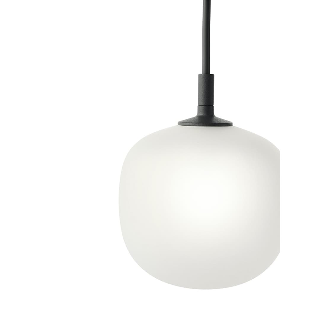 Rime Pendelleuchte Ø12 White/Black - Muuto - Wohnzimmer - Glas