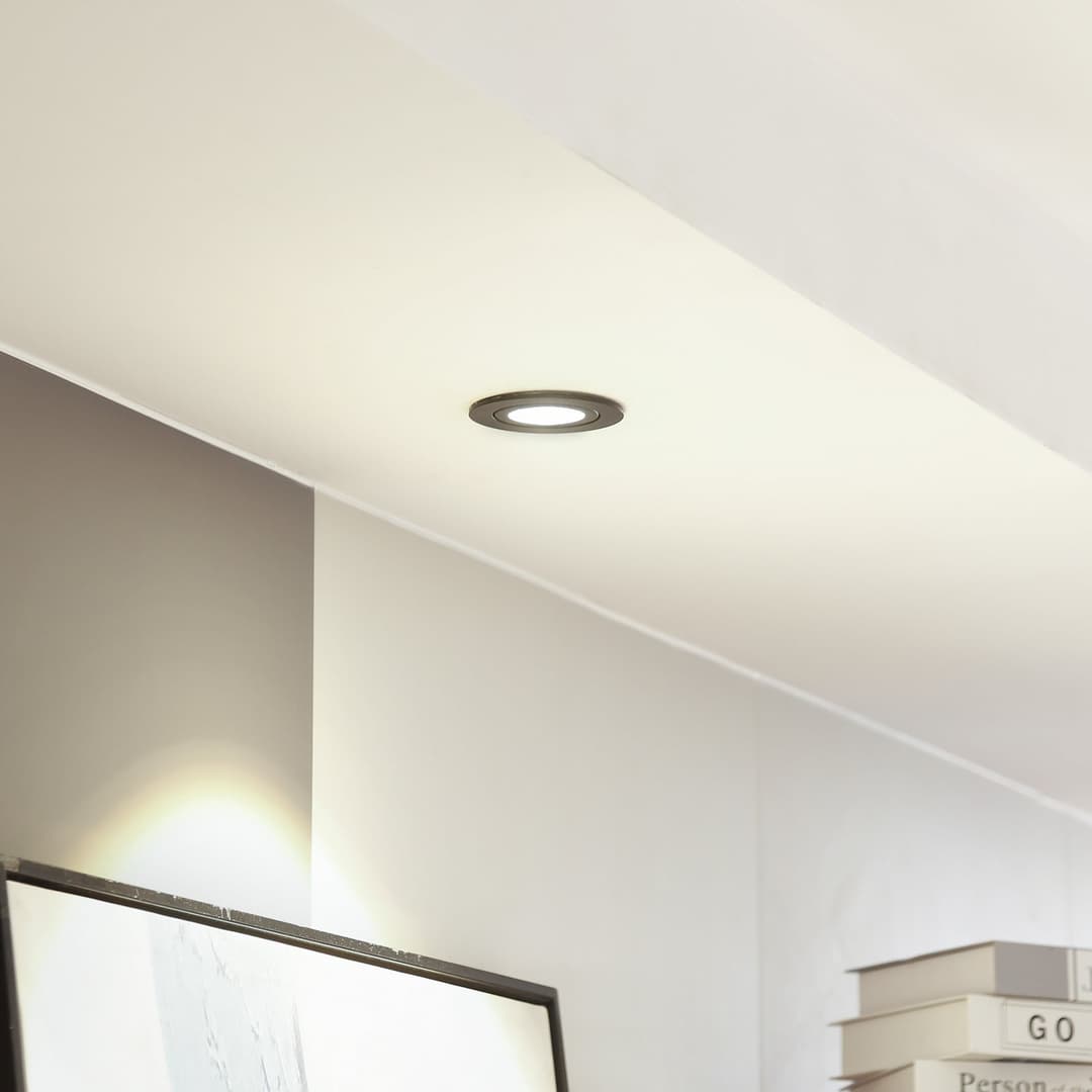 Jyra LED Einbauspots 3000K IP65 Schwarz - Arcchio - Wohnzimmer - Modern - Aluminium - Einflammig