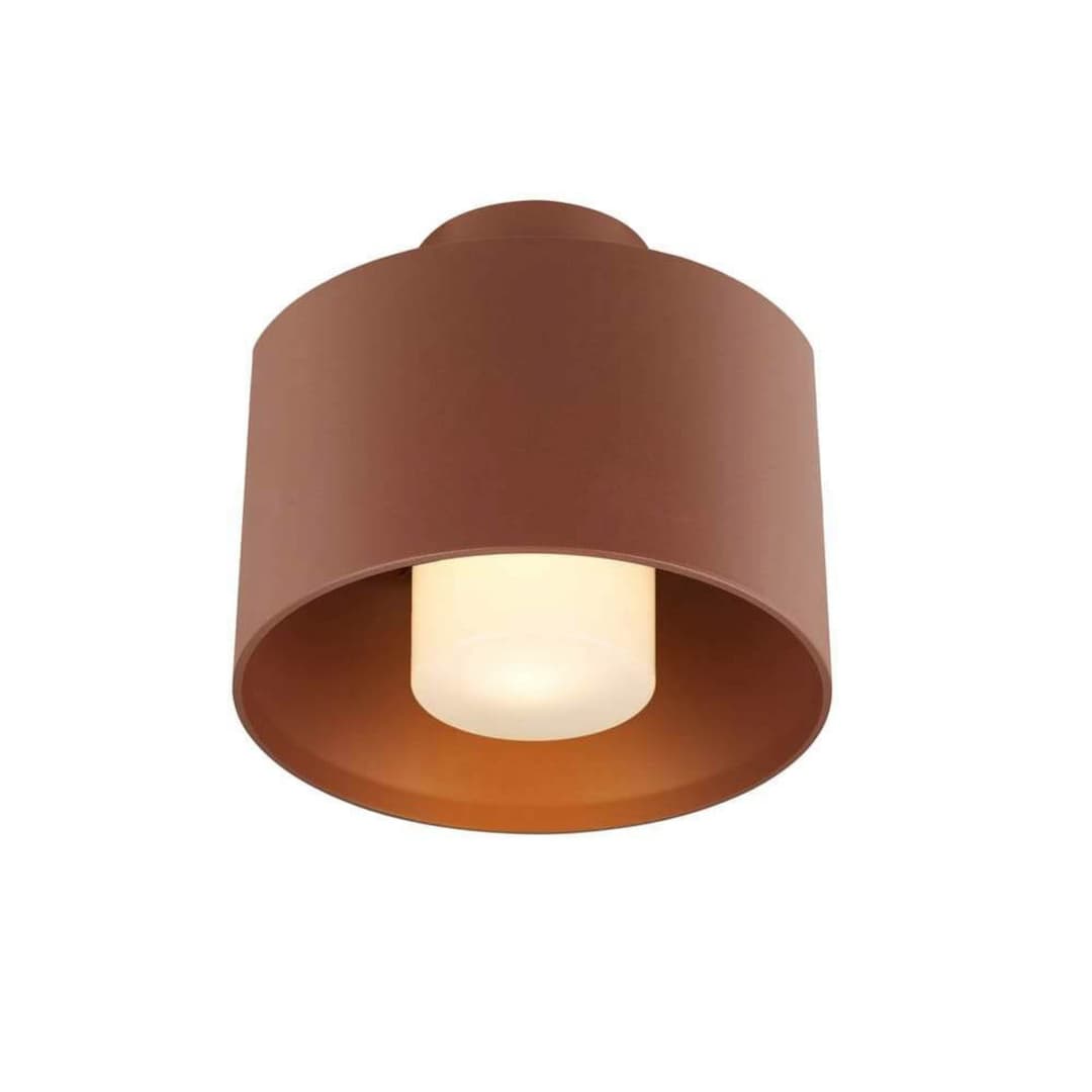 Photoni Cyl Außendeckenleuchte, Cylindrical Rost - SLV - Terrasse - Aluminium