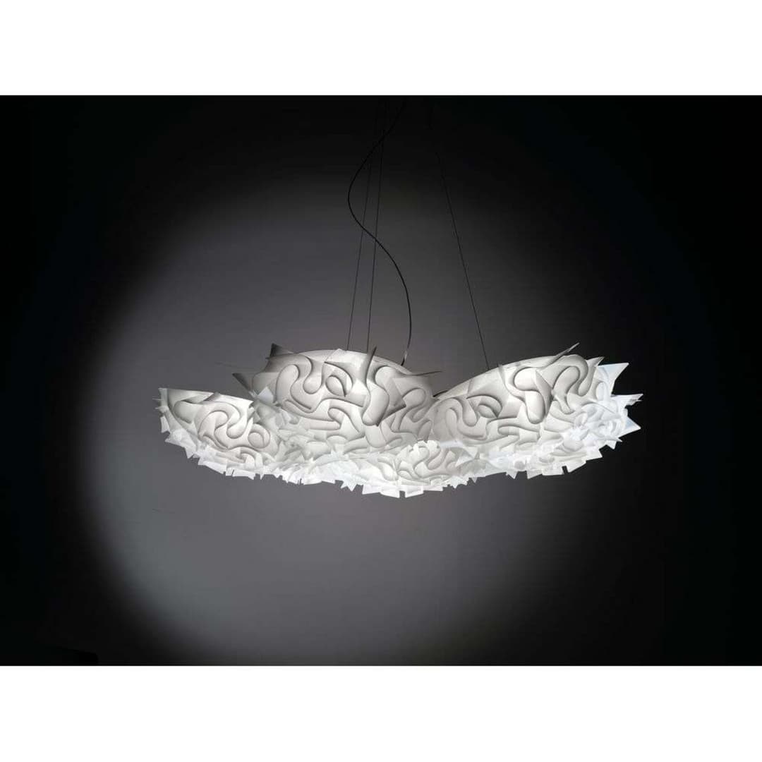 Veli 7 Pendelleuchte Weiß - SLAMP - Esszimmer - Kunststoff