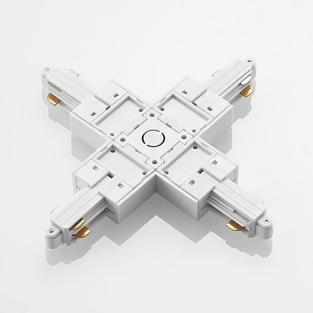 Linaro Track X-Connector Weiß - Lindby - Kunststoff