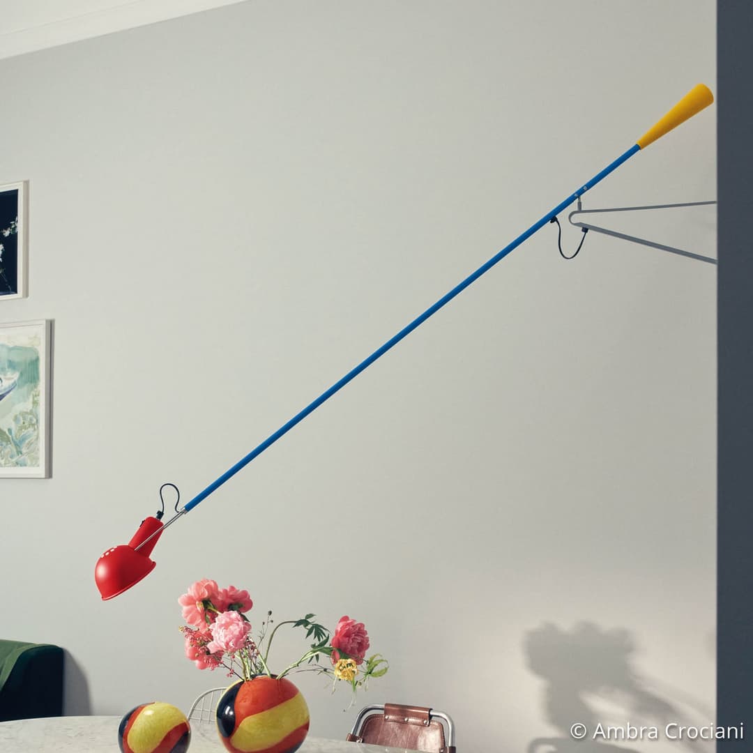 265 Wandleuchte, bunt, Stahl - FLOS - Wohnzimmer - Design - Metall - Einflammig