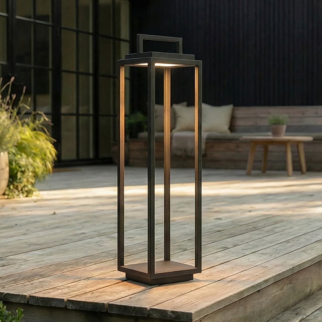 Elaja Portable Außenleuchte Black - Lucande - Terrasse - Modern - Metall - Laterne